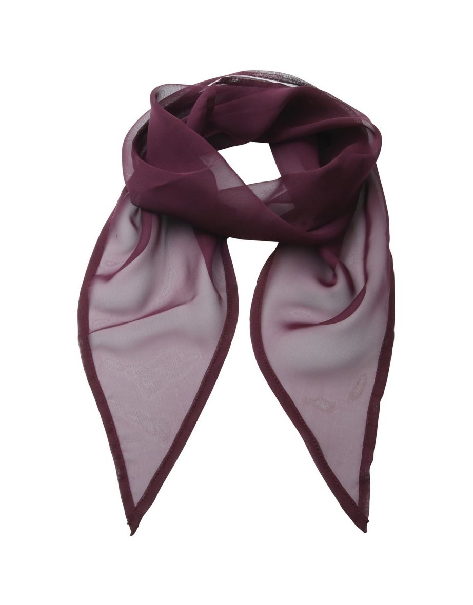 Premier Ladies/Womens Work Chiffon Formal Scarf - Aubergine