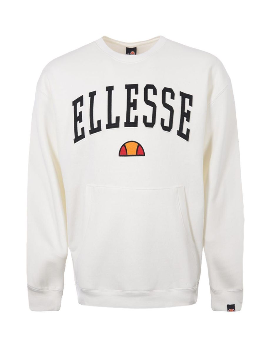 Men's Ellesse Arizona Logo Sweatshirt in White