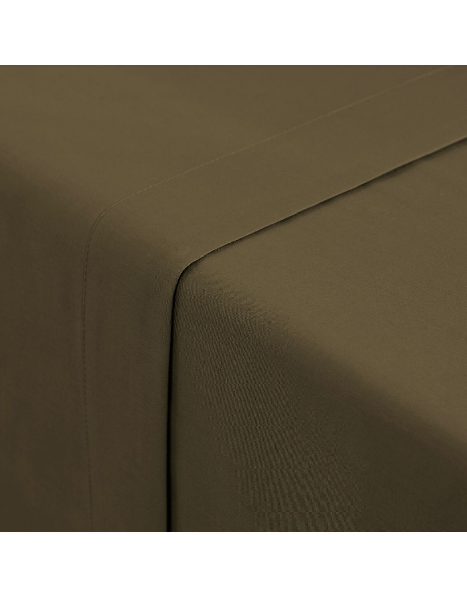 Scenario Plain 100% Cotton 200 Thread Count Percale Flat Sheet - 1