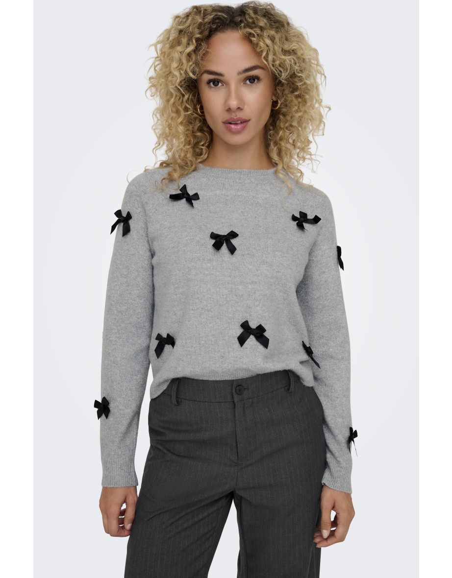 ONLNOELLE LIFE LS BOW PULLOVER EX KNT
