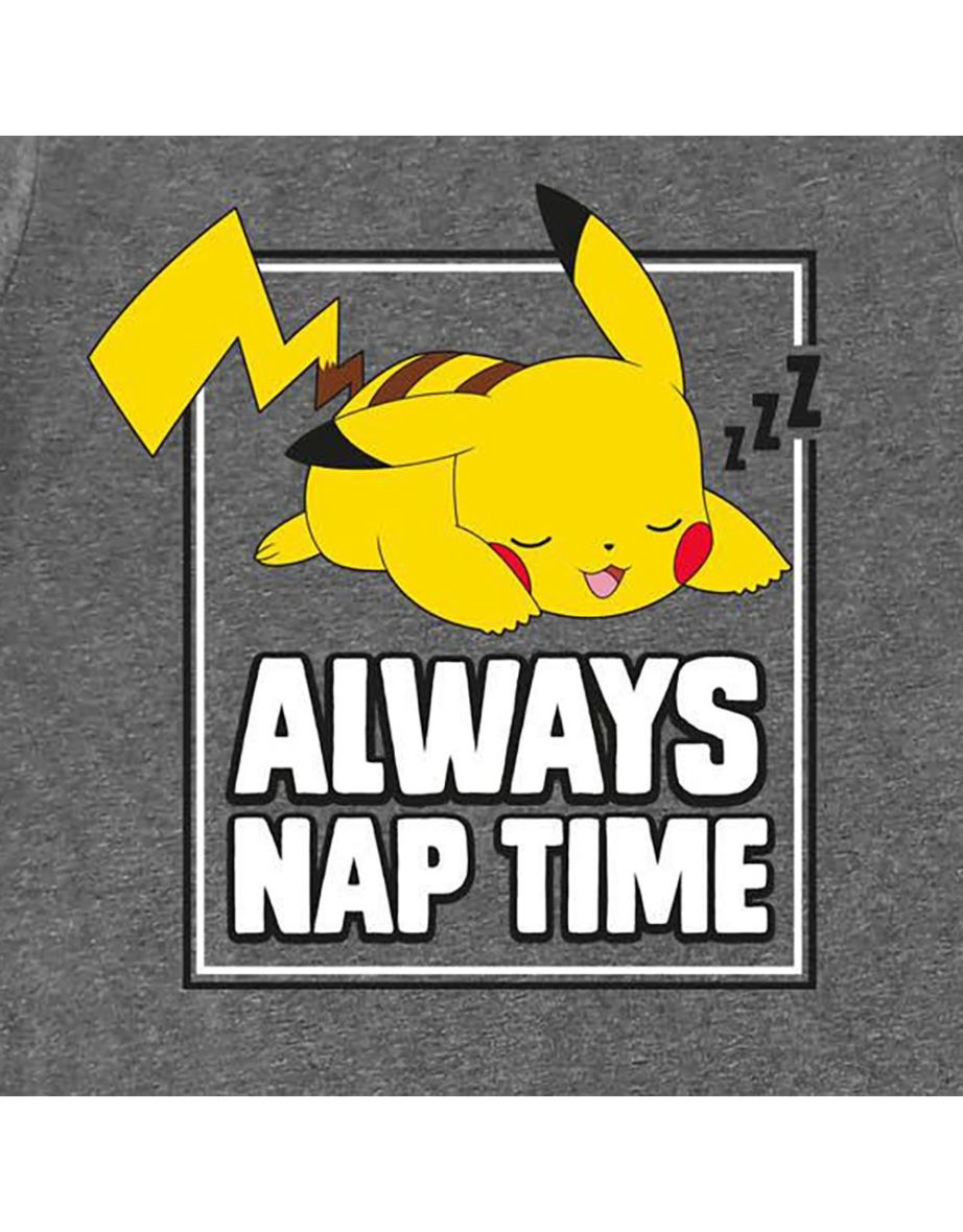 Pokemon Womens/Ladies Pikachu Heather T-Shirt Dress - Dark Heather Grey - 2