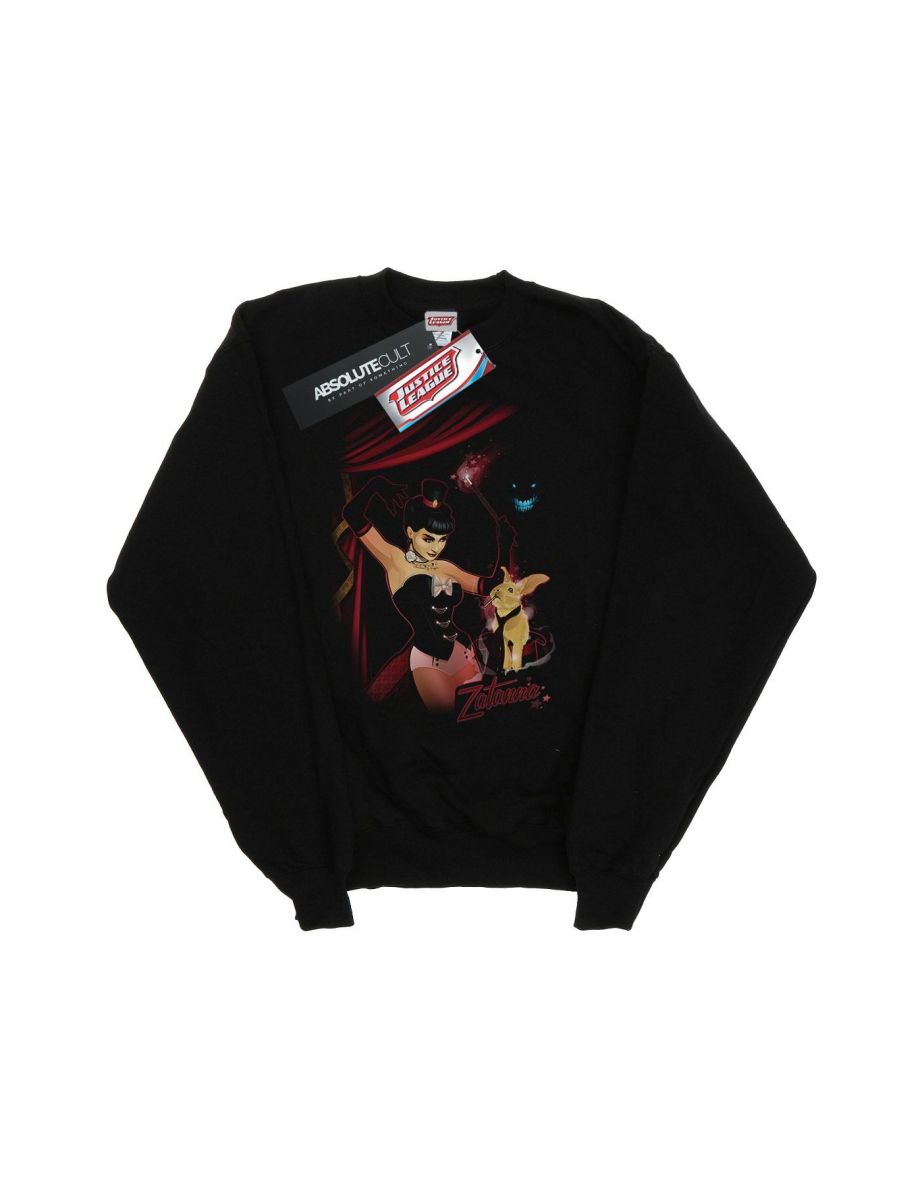 DC Comics Boys Zatanna Bombshell Cover Sweatshirt - Black