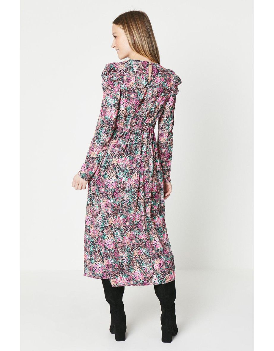 Ditsy Floral Empire Seam Dress - 2
