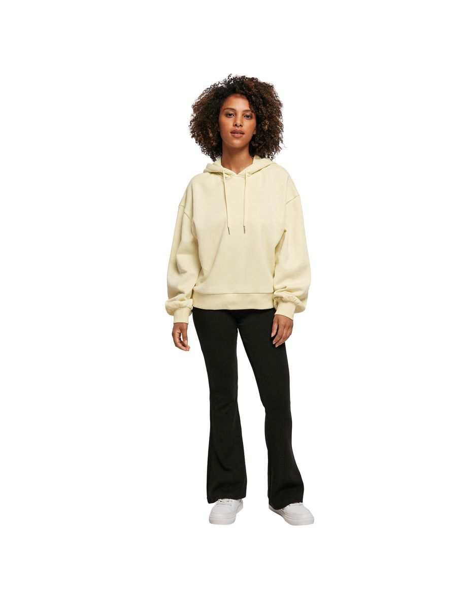 Womens/Ladies Organic Oversized Hoodie - Soft Yellow - 1