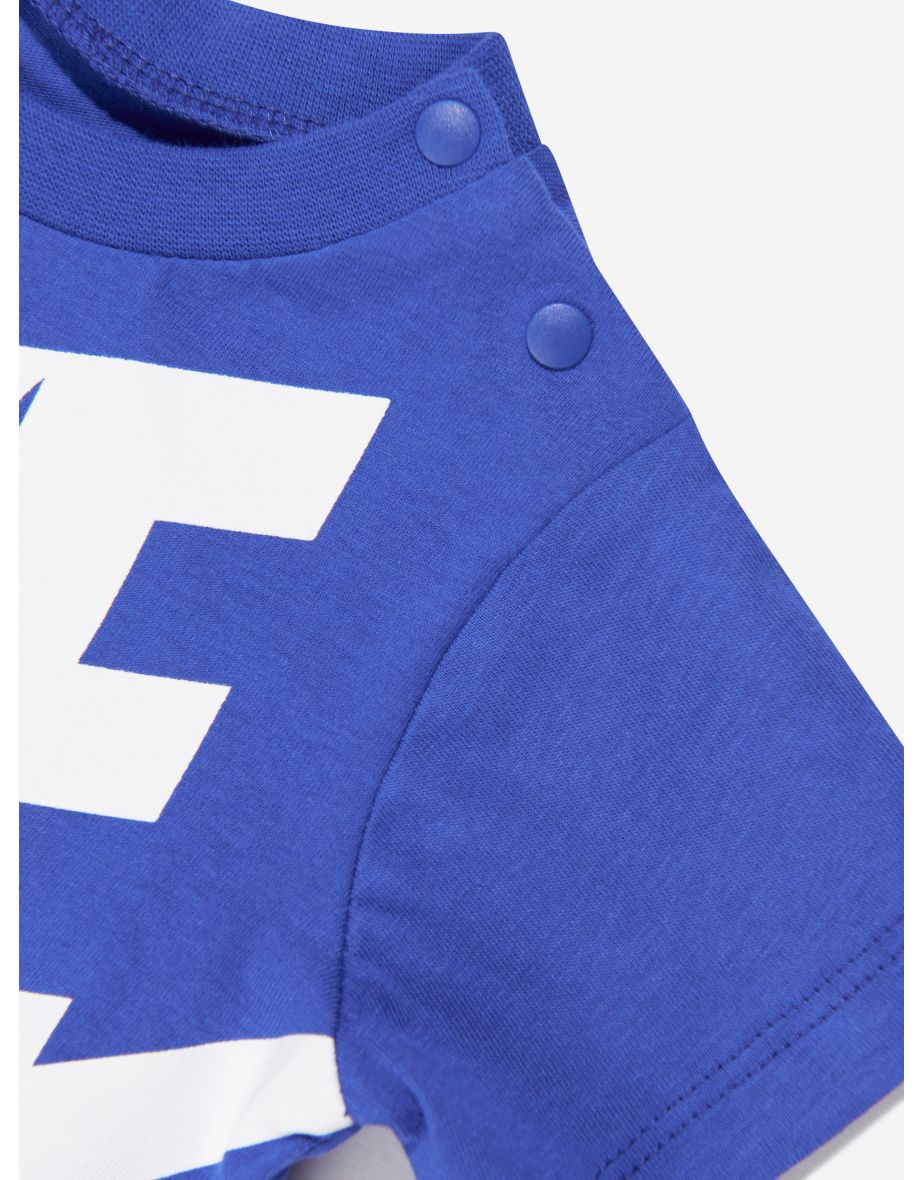 Baby Boys Futura Romper in Blue - 3