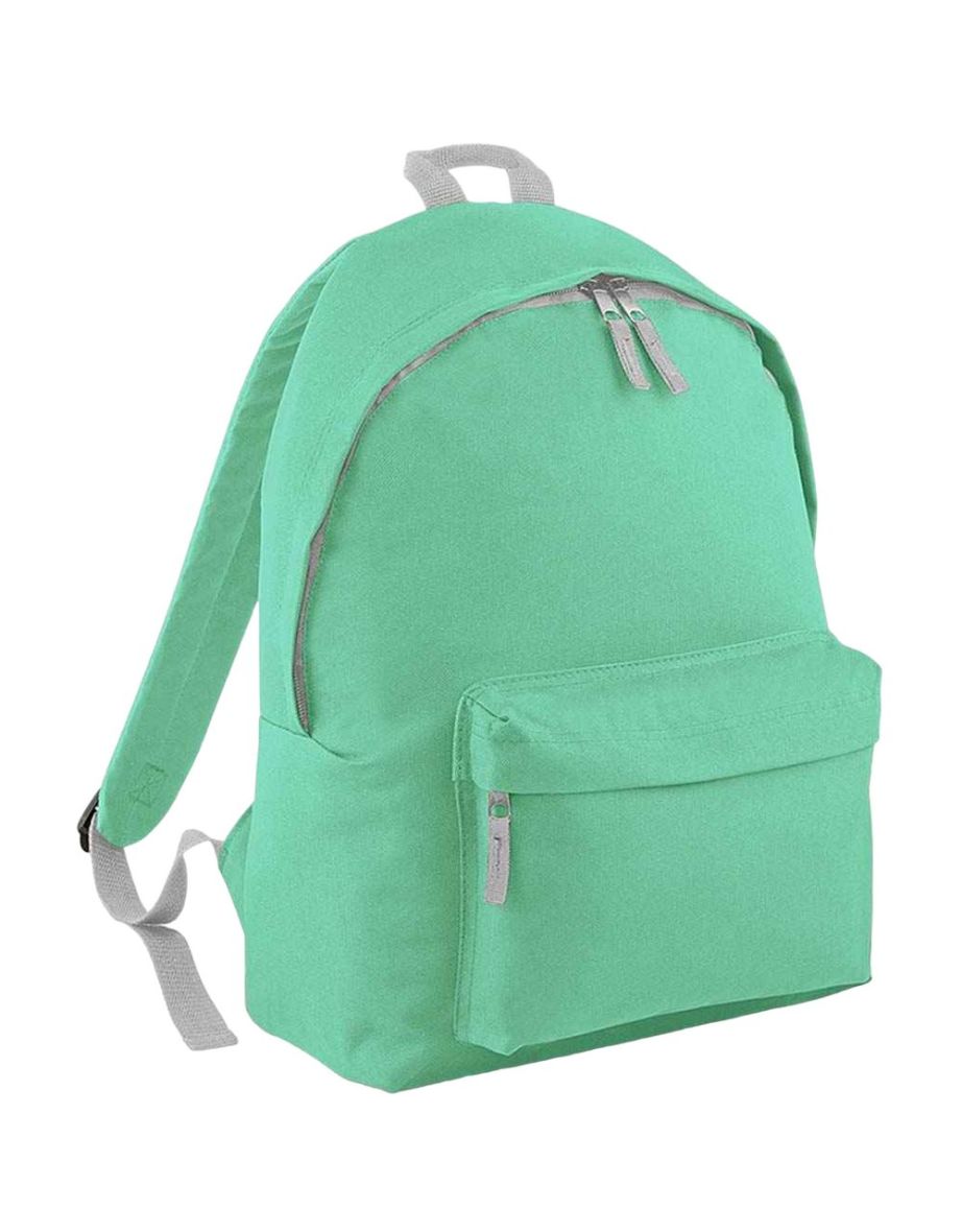 Bagbase Original Plain Backpack - Mint Green/Light Grey