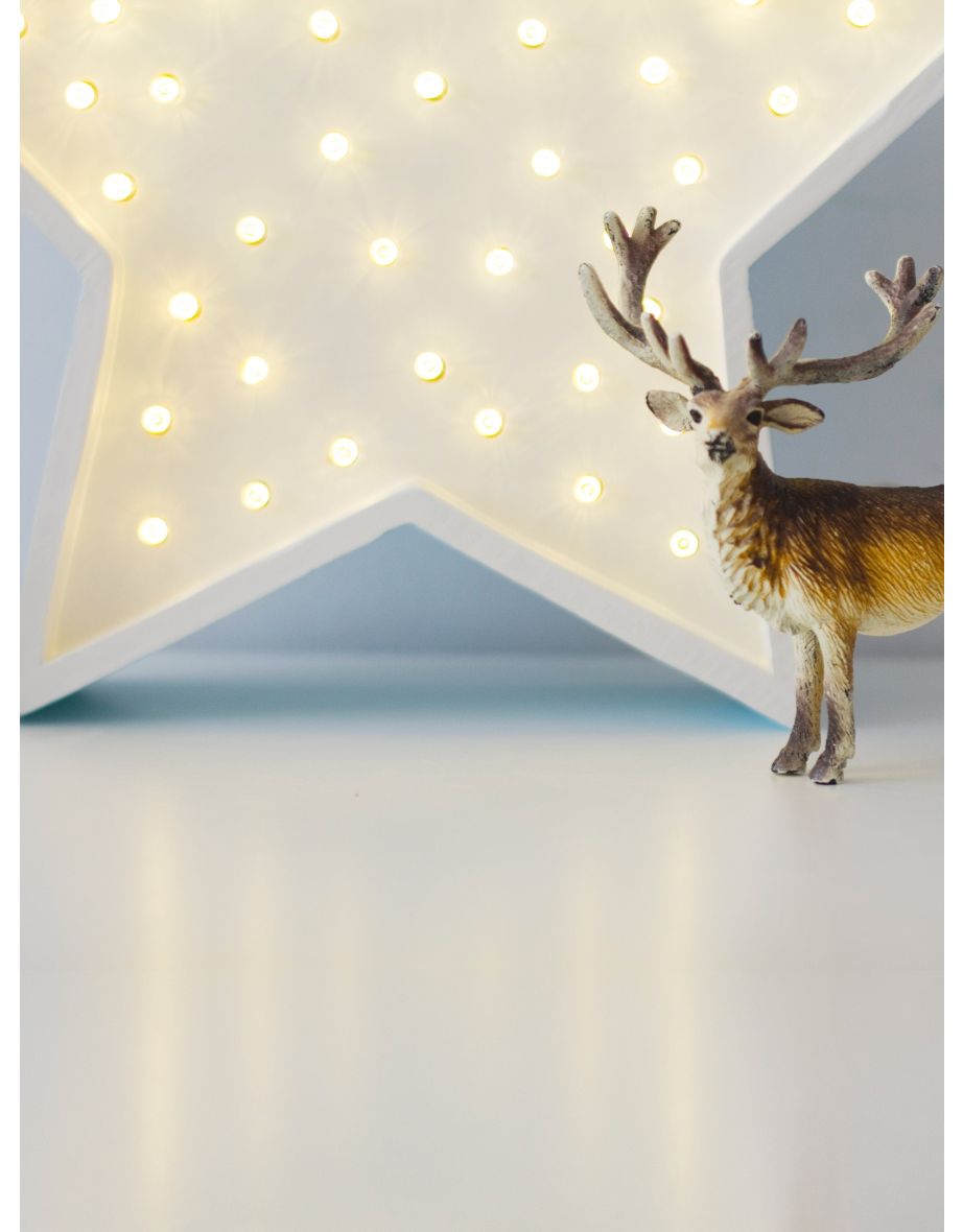 Star Lamp in White (29×29x5.5 cm) - 3