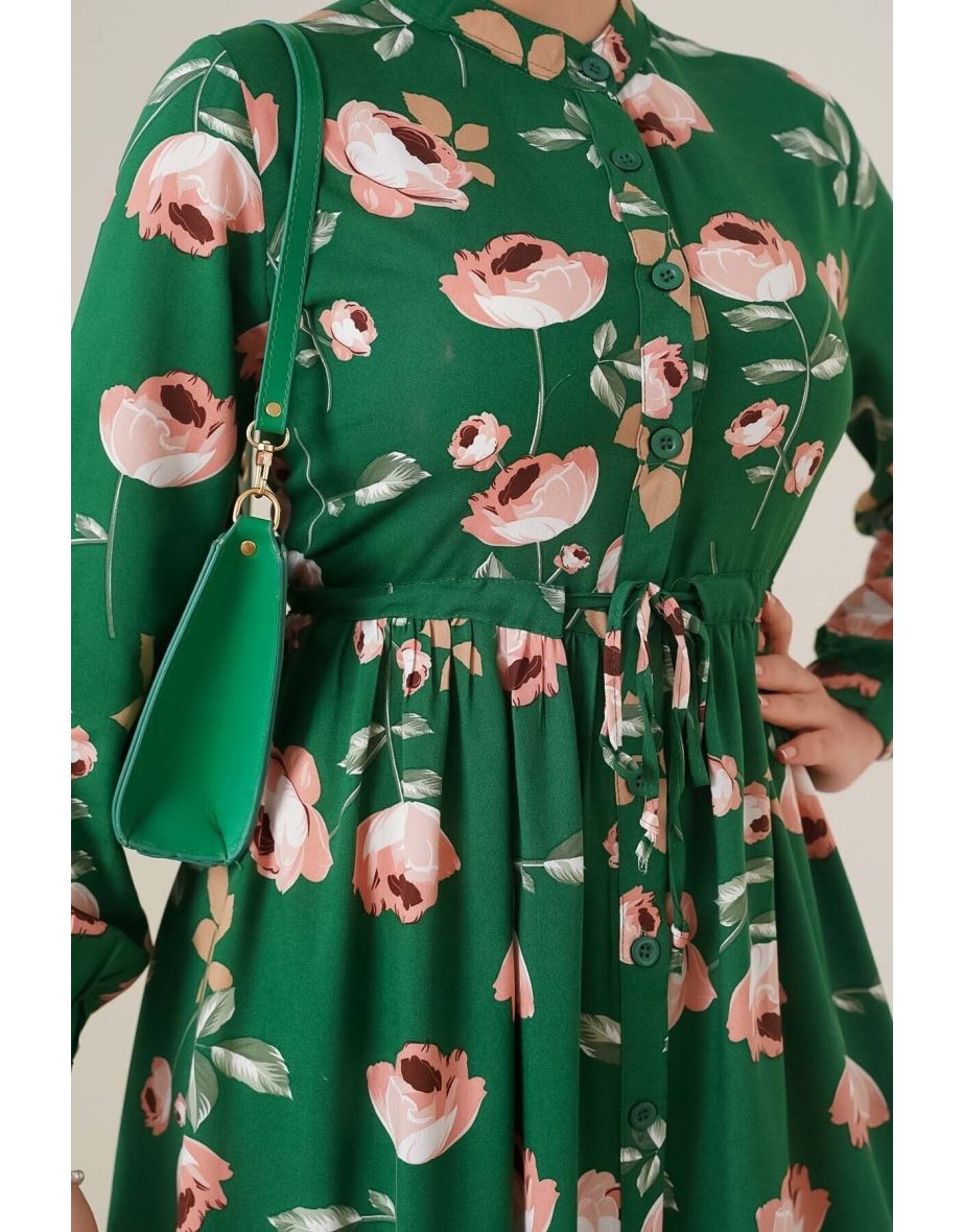 Dress - Green - Shift - 3