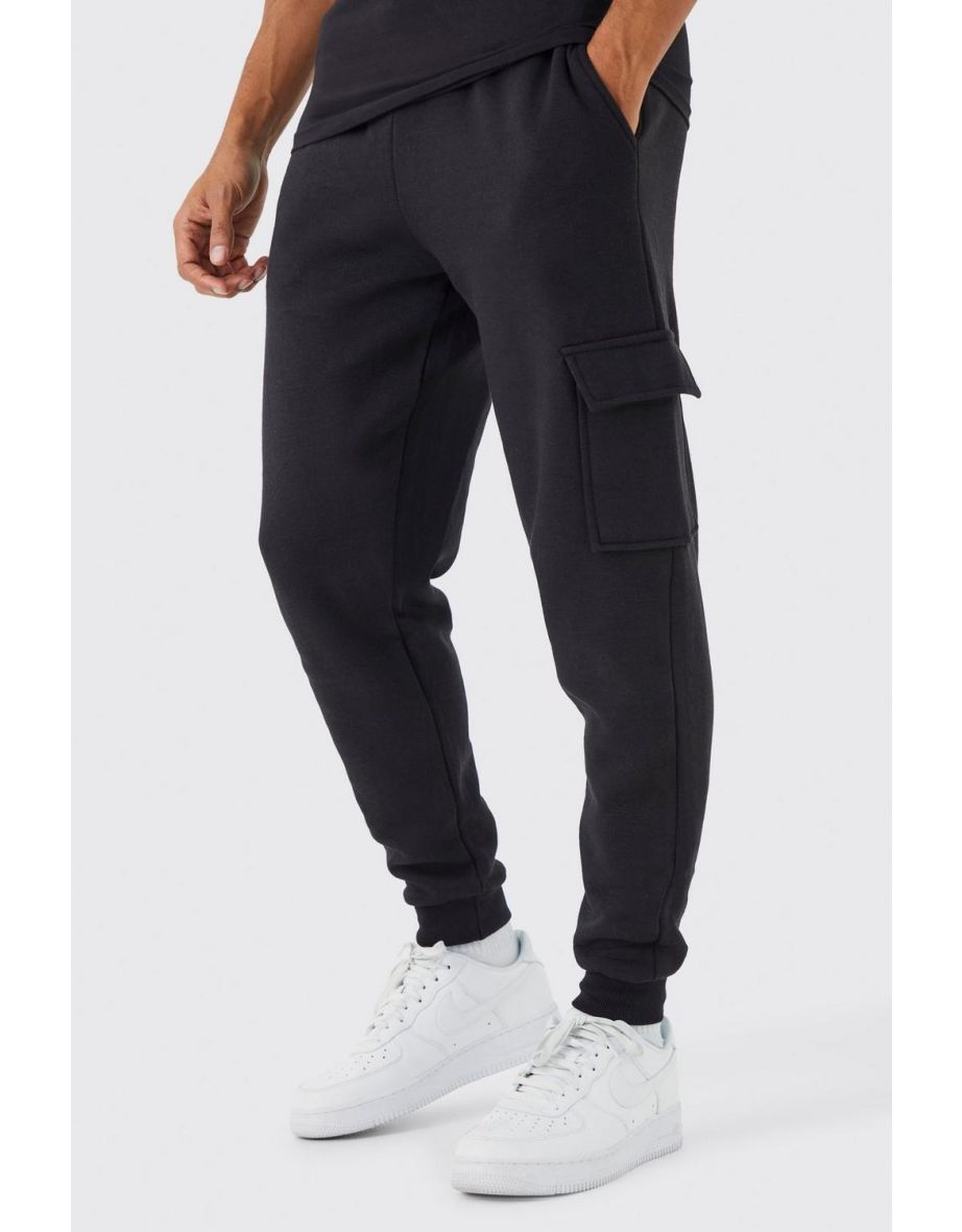 Regular Fit Cargo Jogger - black