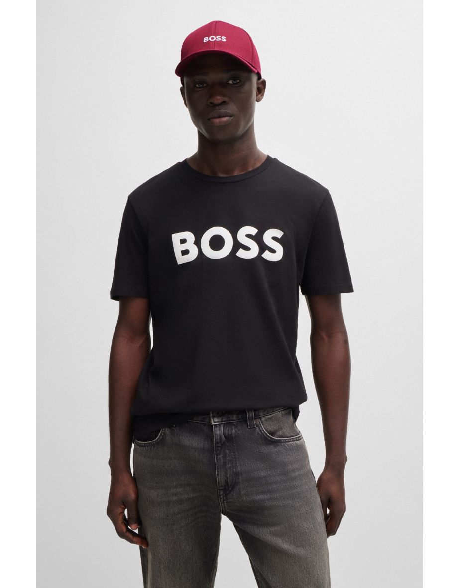 Accessories Hugo Boss Cotton-Twill Cap with Embroidered Logo in Red