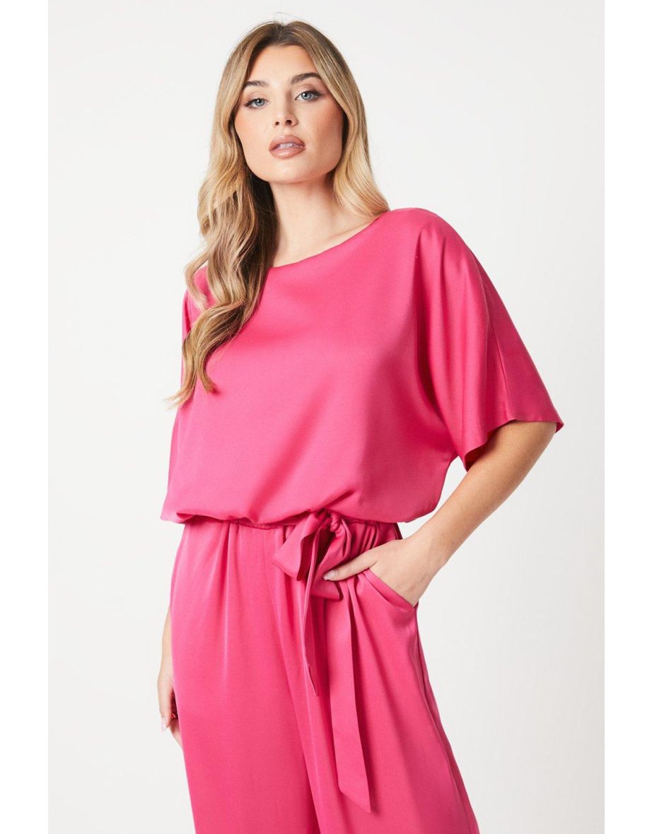 Debut London by Coast Wide Leg Jumpsuit - pink - 3