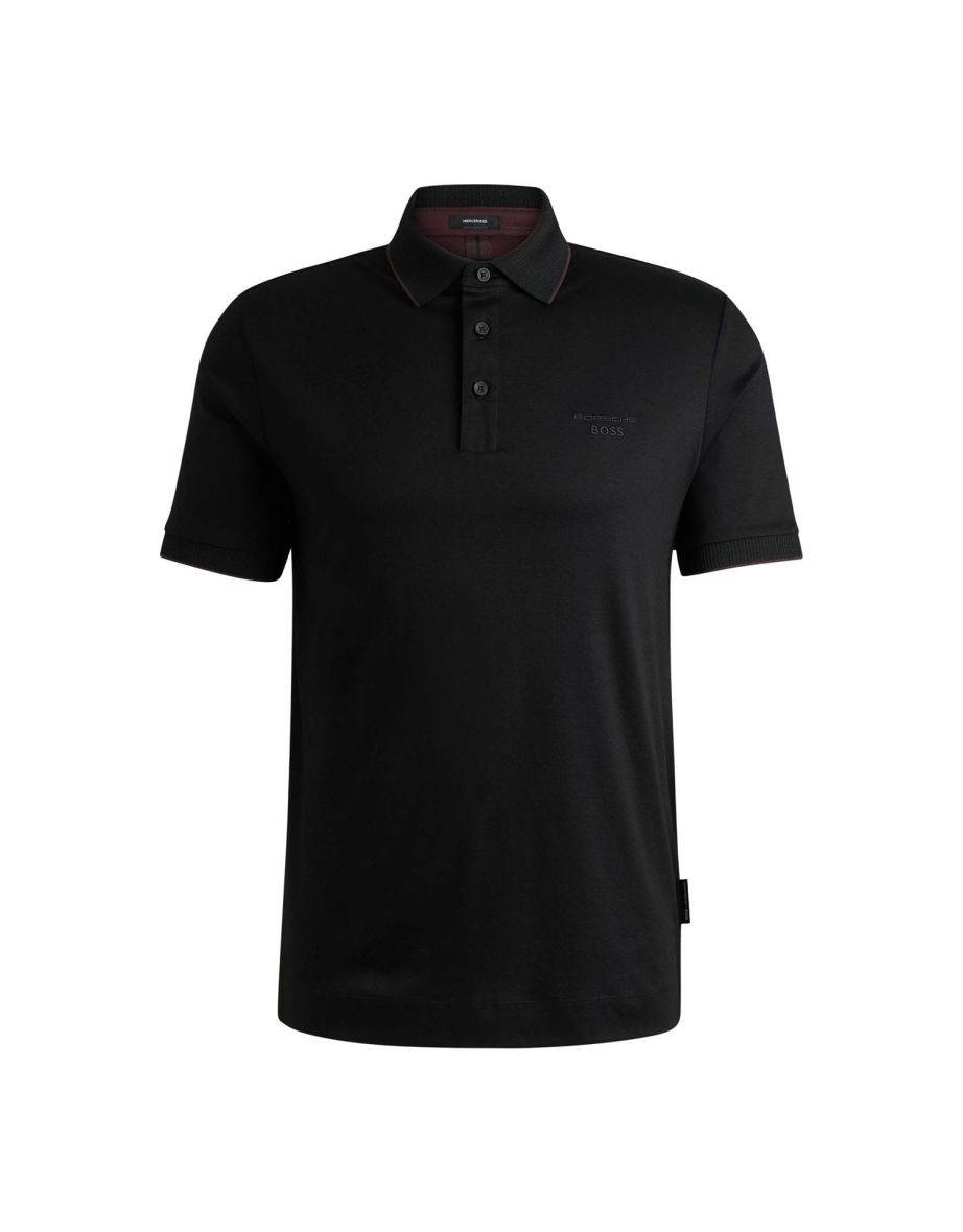 Men's Boss Porsche X  Regular-Fit Polo Shirt in Black - 3