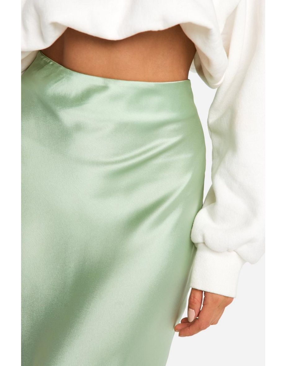 Satin Slip Floor Skirt - 3