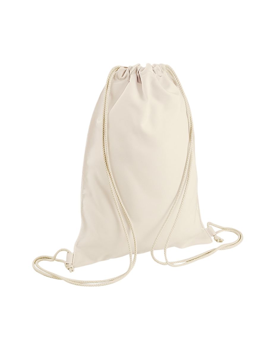 Bagbase Sublimation Gymsac / Drawstring Bag (5 Litres) - Off White