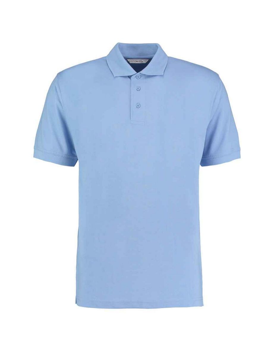Kustom Kit Mens Klassic Piqué Polo Shirt - Light Blue