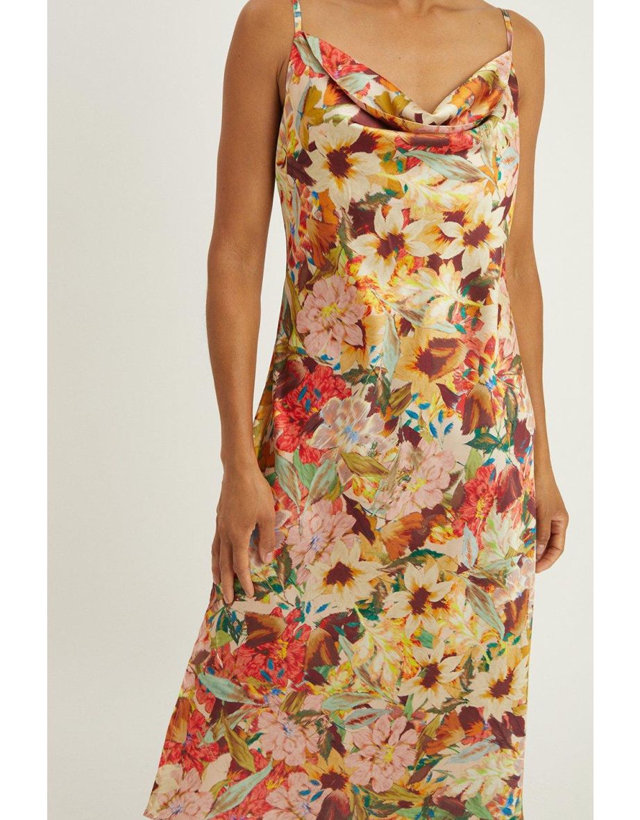 Autumn Garden Cowl Neck Chemise - multi - 3