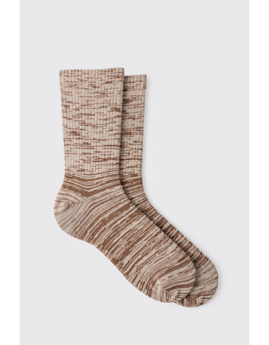 Marl Sports Socks - chocolate
