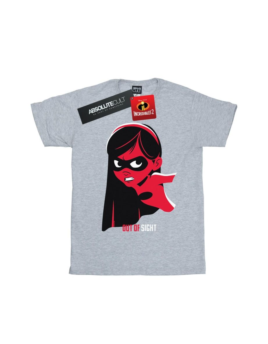Disney Girls Incredibles 2 Incredible Girl Cotton T-Shirt - Sports Grey