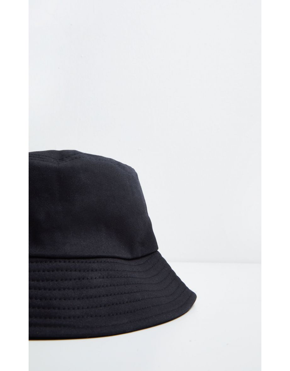 قبعة سادة لون أسود - 2