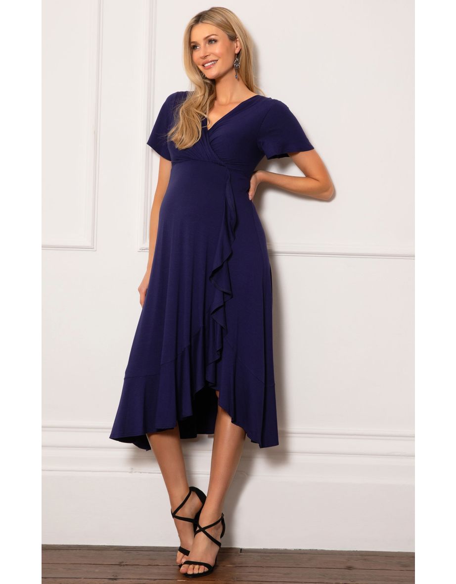 Waterfall Midi Dress (Eclipse Blue) - 4