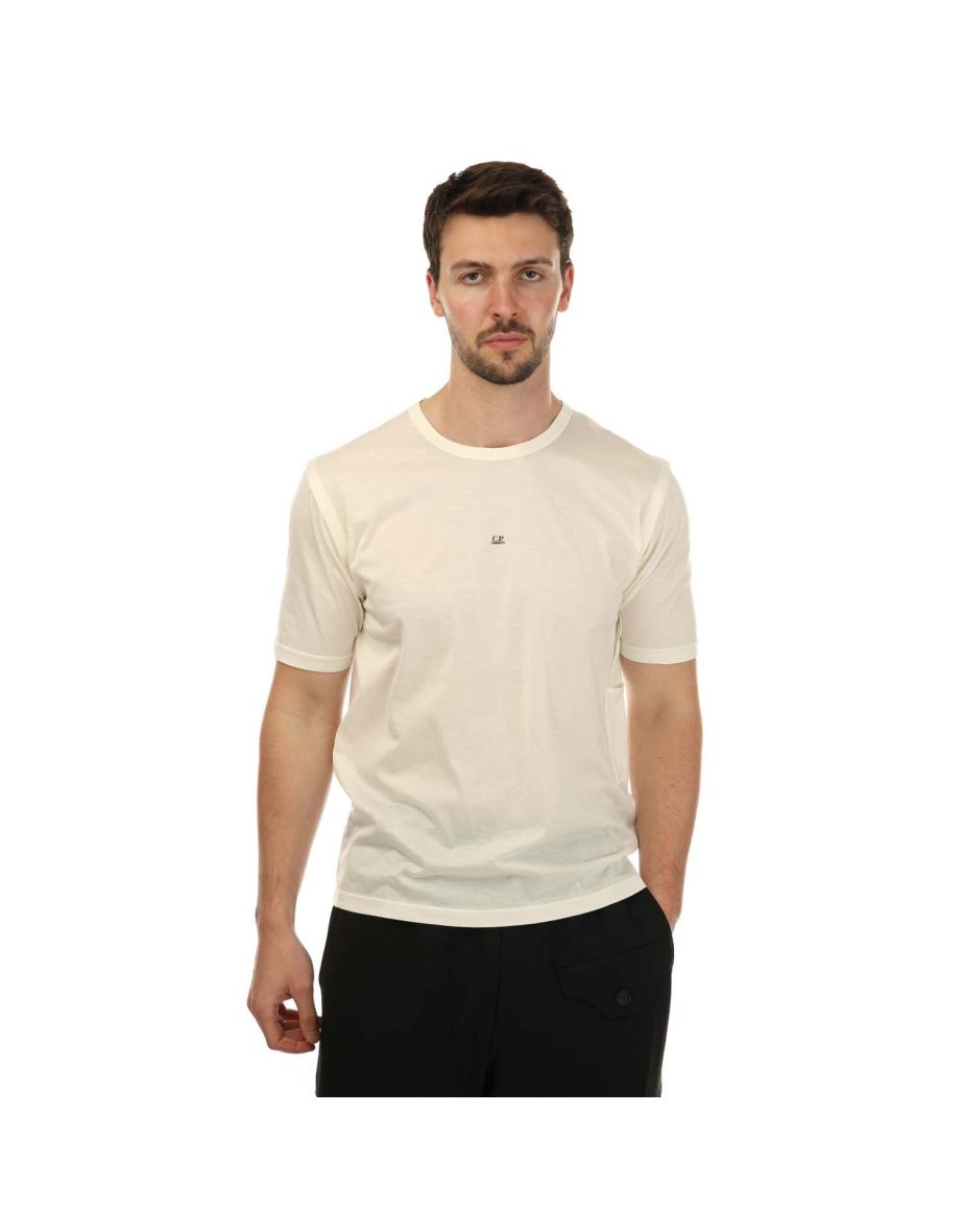 Men's C.P. Company Jersey No Gravity T-Shirt in White