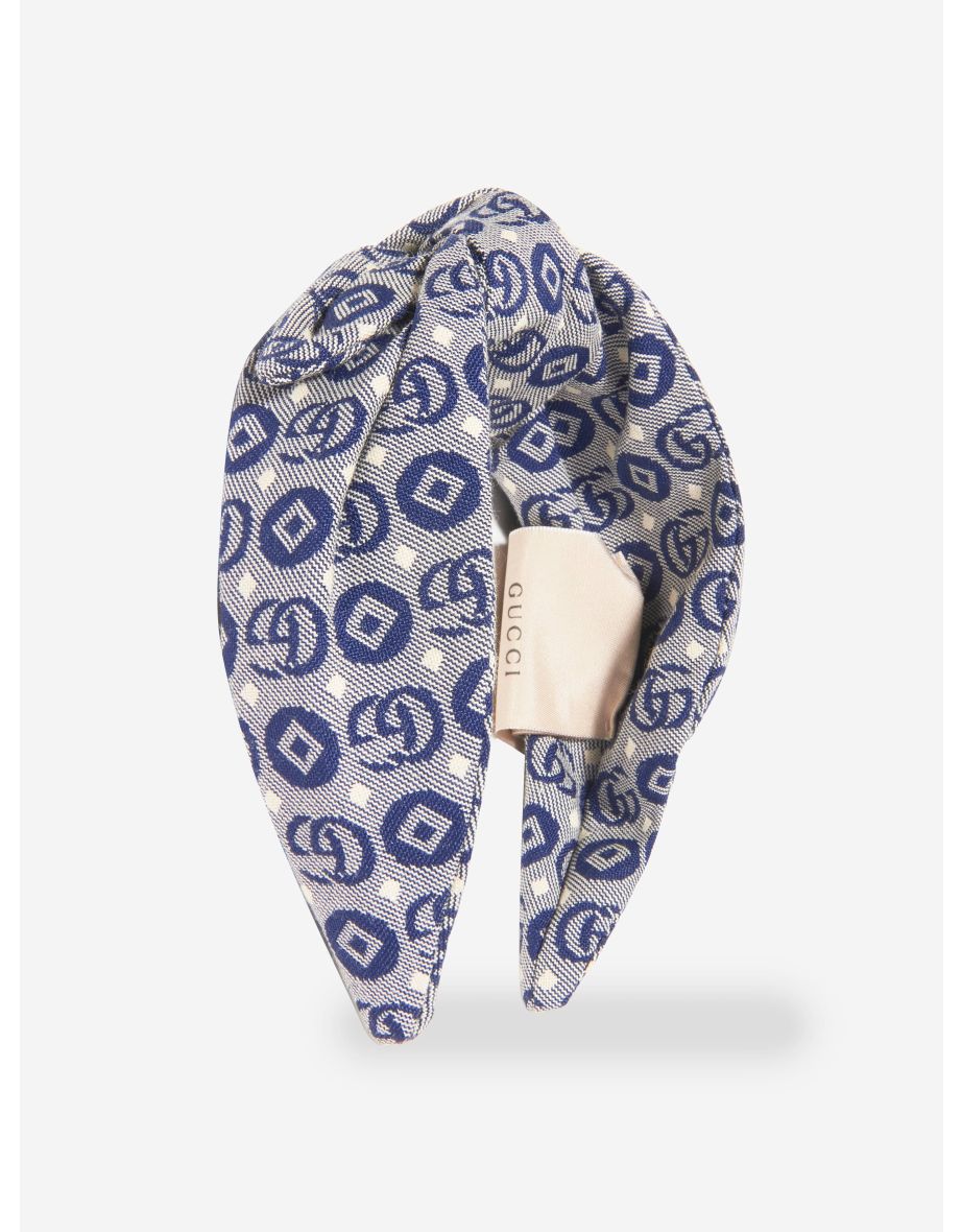 Girls GG Logo Headband in Blue