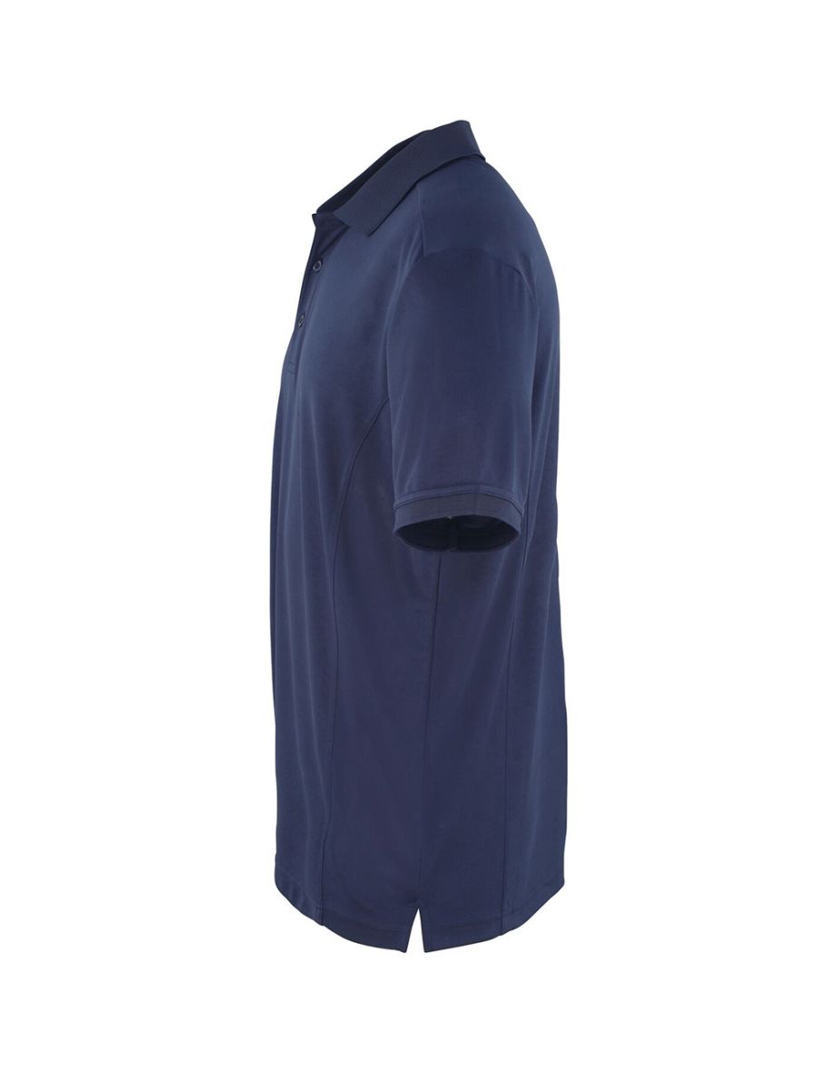 Premier Mens Coolchecker Pique Short Sleeve Polo T-Shirt - Navy - 2