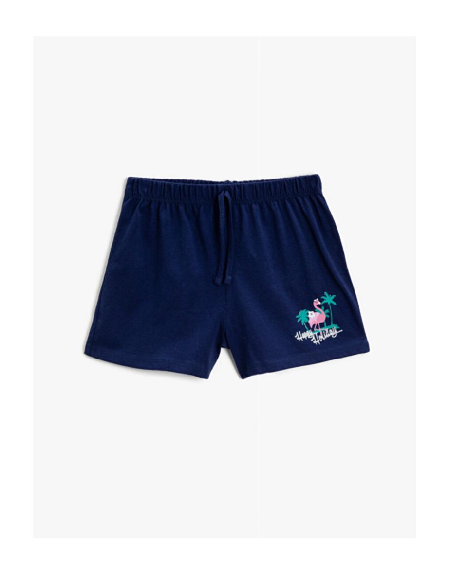 Shorts - Navy blue - Normal Waist