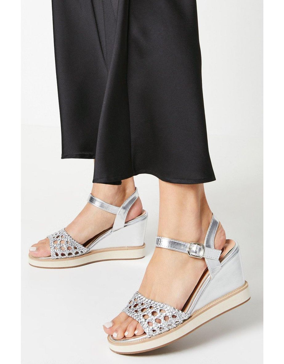 Good For The Sole: Rita Comfort Crochet High Wedges