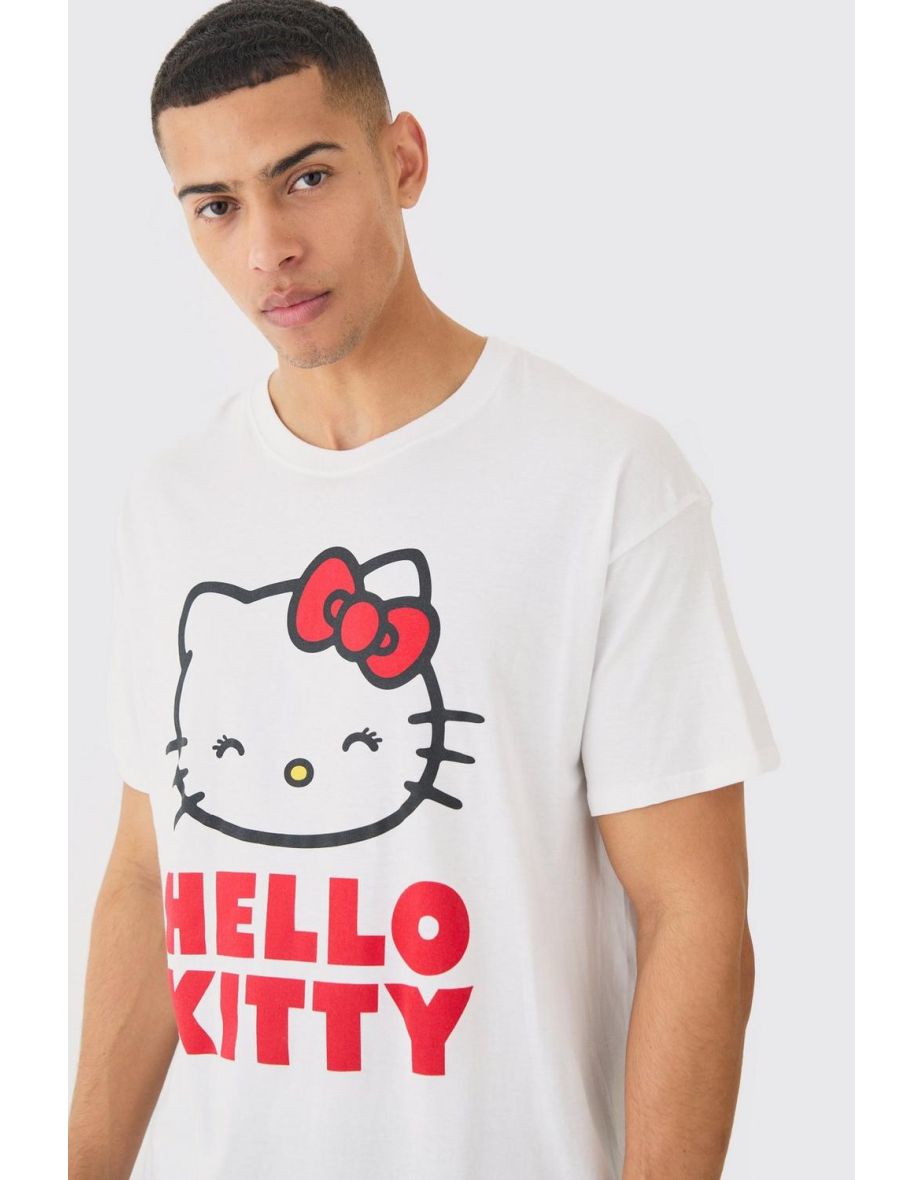 Oversized Hello Kitty License T-shirt - white - 2