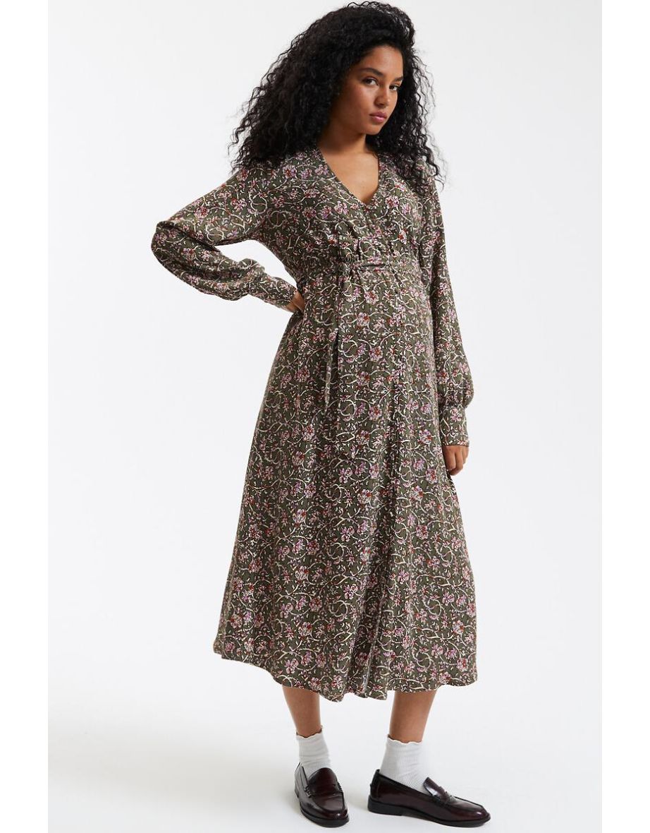 Floral Print Maternity Dress
