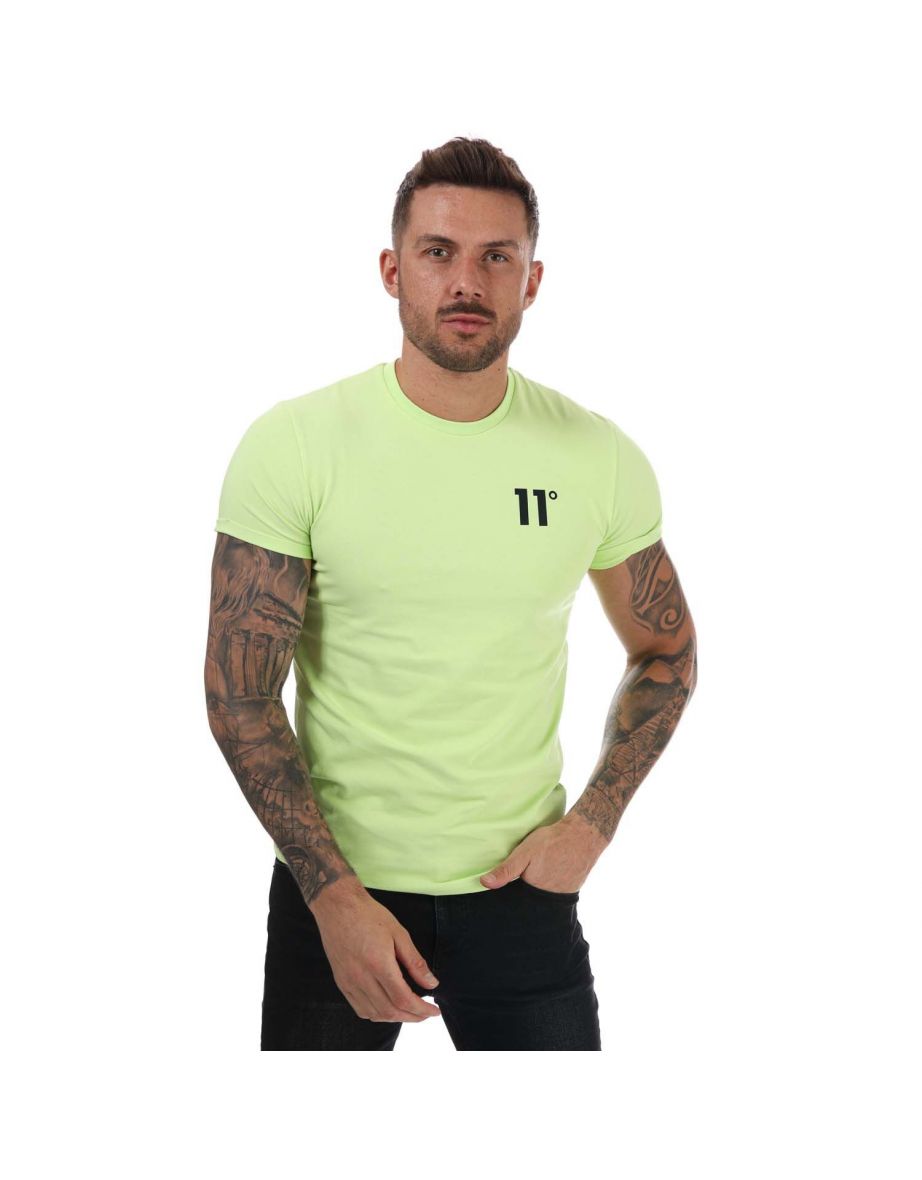 Men's 11 Degrees Core Muscle Fit T-Shirt in Green