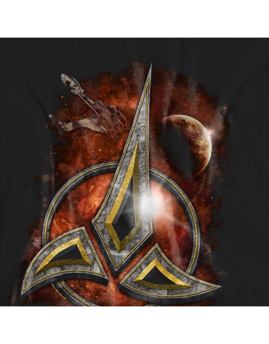 Star Trek Unisex Adult Klingon Crest T-Shirt - Black - 3