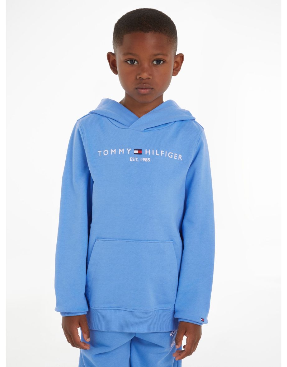 Kids Essential Hoodie in Blue