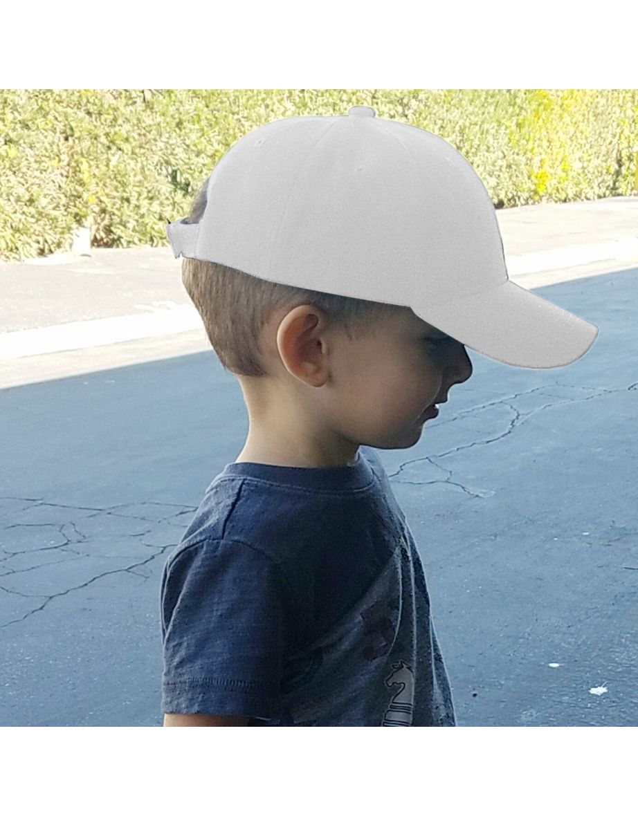 Result Unisex Childrens/Kids Plain Basebll Cap (Pack of 2) - White - 1