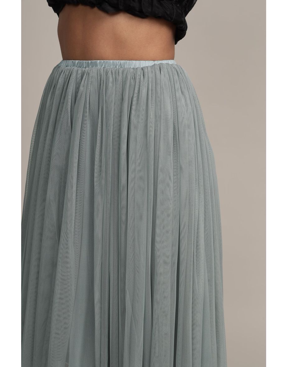 Valentina Skirt in Teal Grey - 6