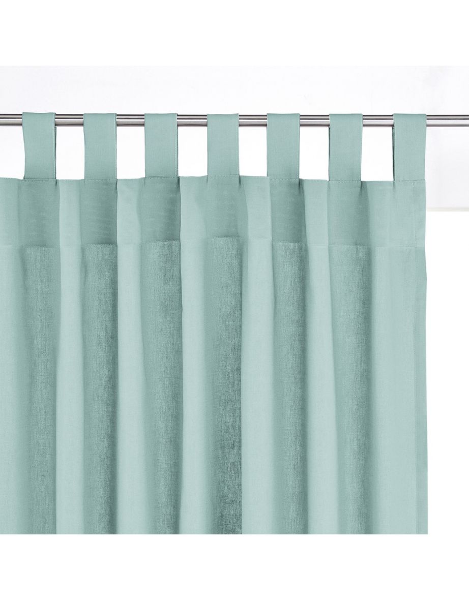 Cotton Tab Top Single Curtain