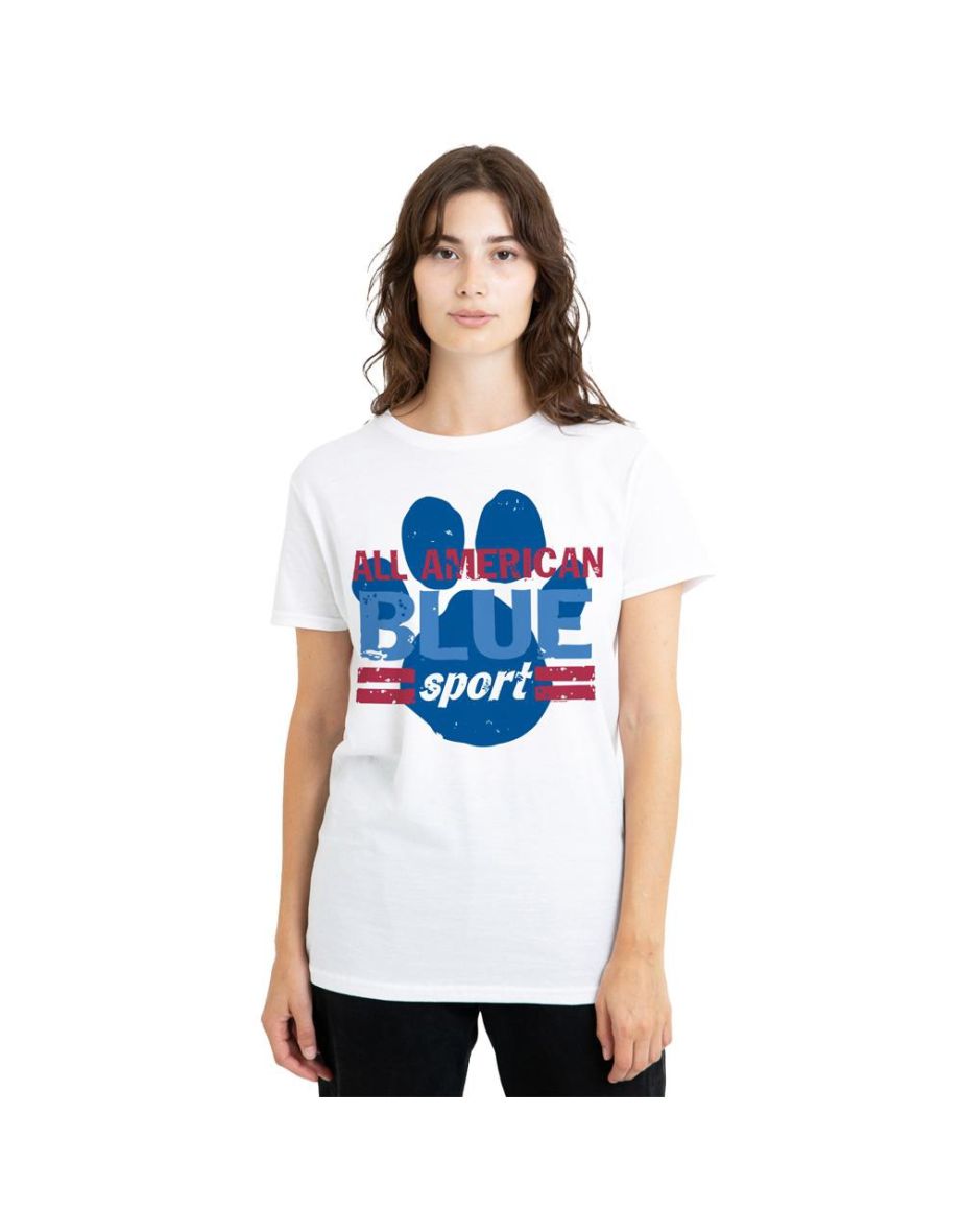Blue´s Clues Unisex Adult All American Sport T-Shirt - White