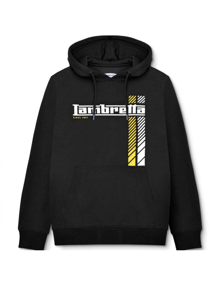 Lambretta Mens Racing Stripe Hoodie