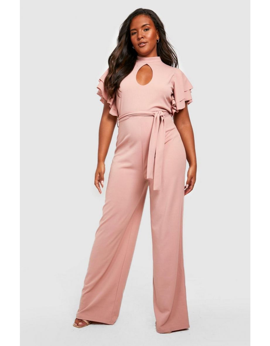 Blush pink jumpsuit plus size online