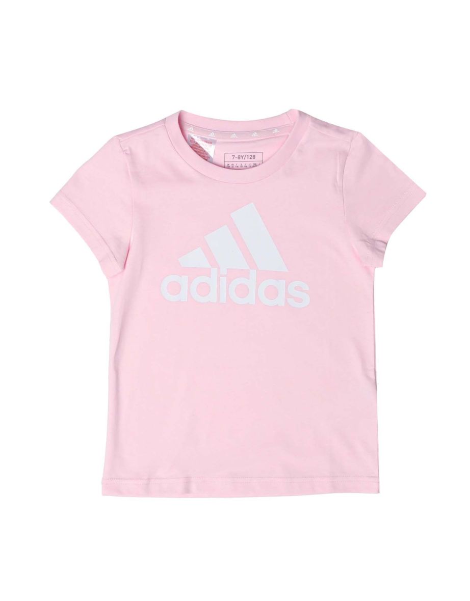 Shop Girl s adidas Juniors Essentials T Shirt in Pink Online in Bahrain VogaCloset