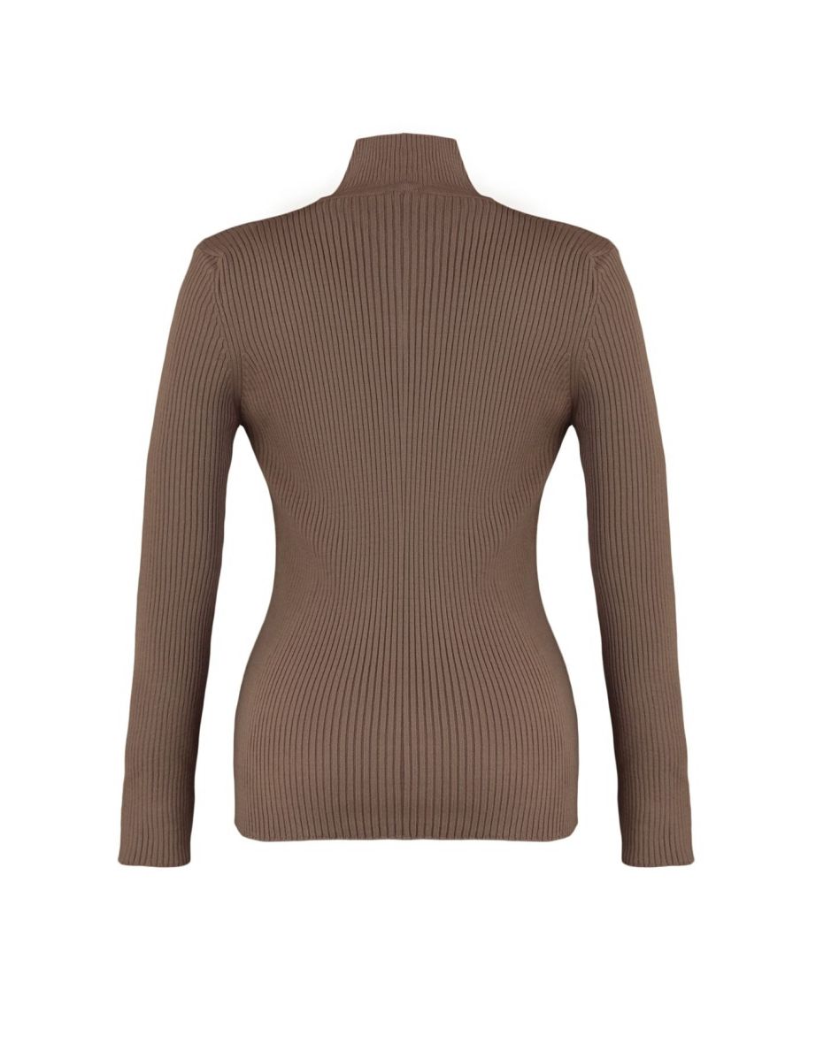 Plus Size Sweater - Brown - Regular fit - 7