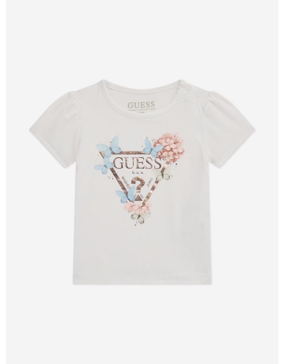 Baby Girls Logo T-Shirt in White