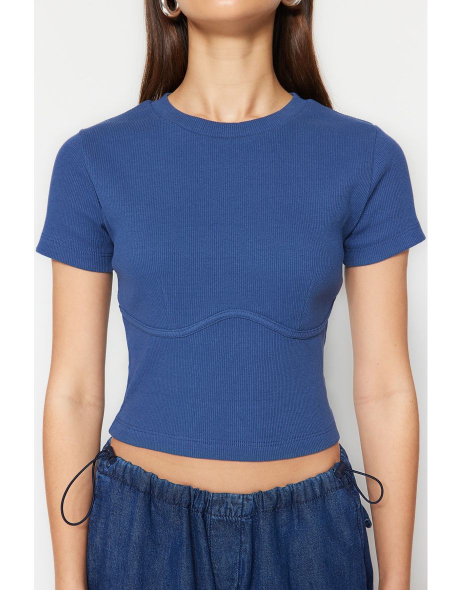 Blouse - Navy blue - Regular fit - 5