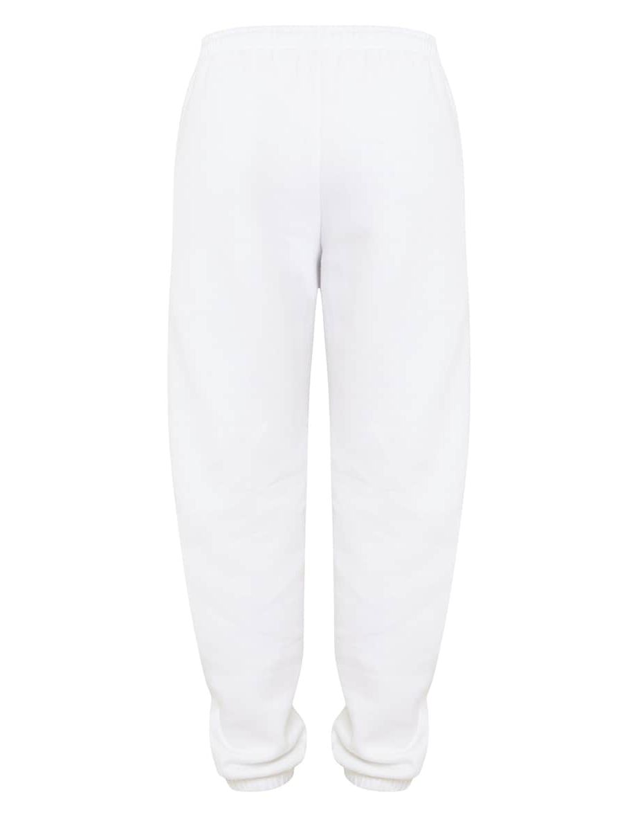 PRETTYLITTLETHING White Copyright Slogan Joggers - 4