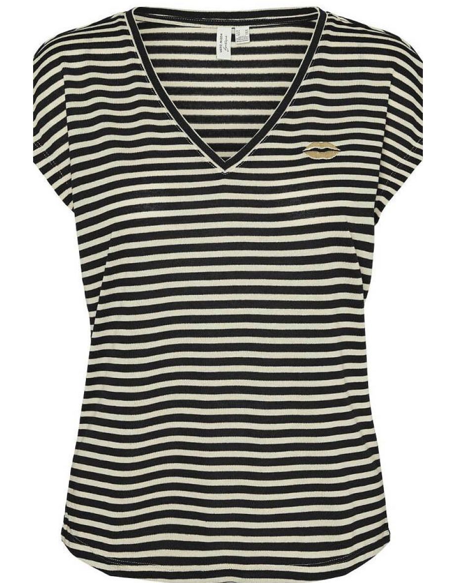 Striped V-Neck T-Shirt