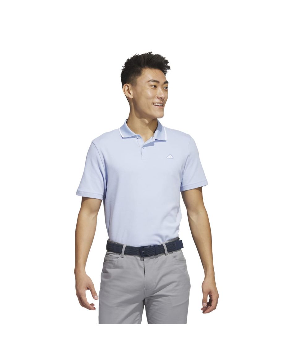 Men's adidas Go-To Piqué Golf Polo Shirt in Blue
