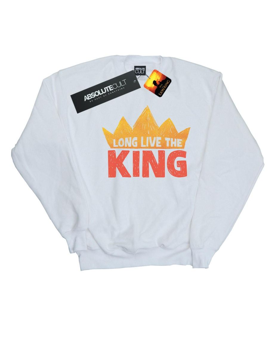 Disney Girls The Lion King Movie Long Live The King Sweatshirt - White