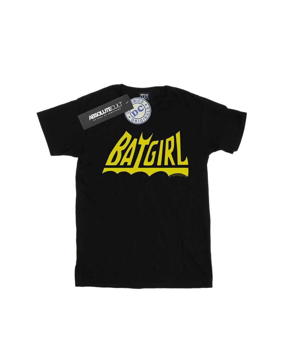 DC Comics Girls Batgirl Logo Cotton T-Shirt - Black