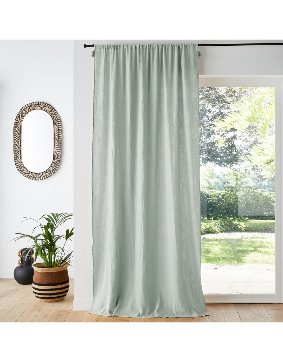 Kumla Cotton Muslin Curtain Panel